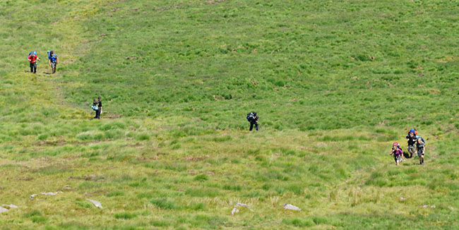 DofE Group Trekking the Brecon Beacons