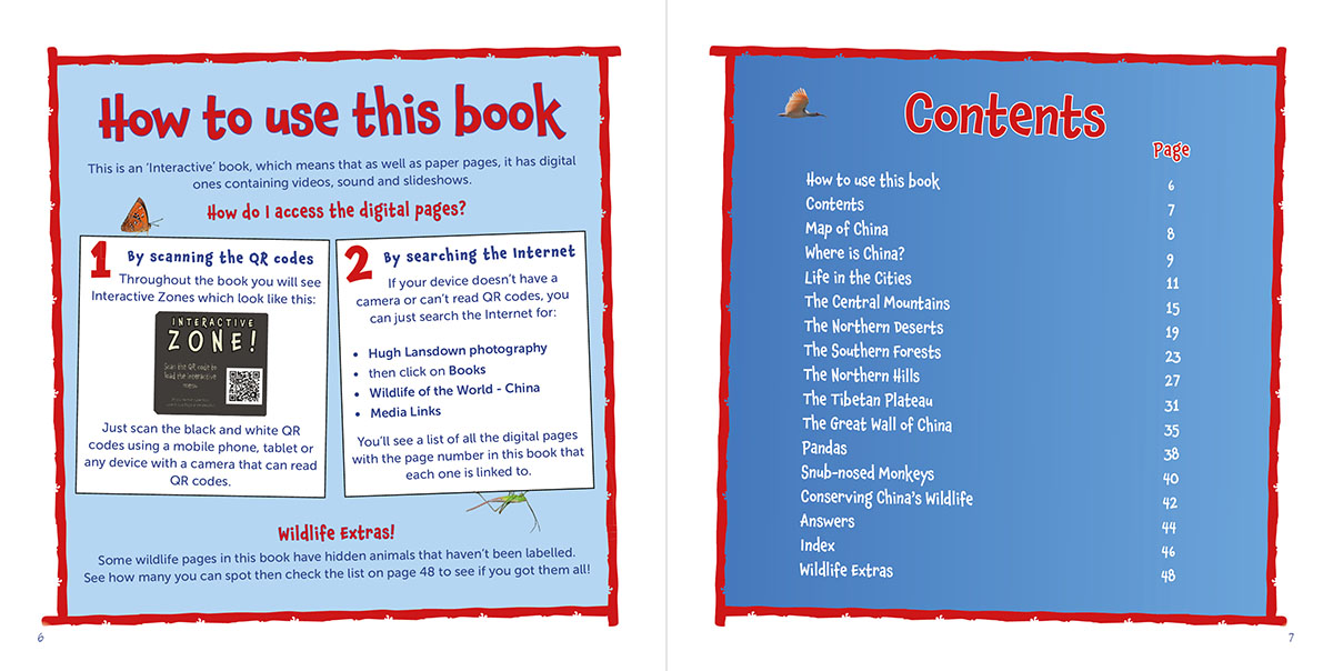 How to Use and Contents of Wildlife of the World - China by Hugh Lansdown