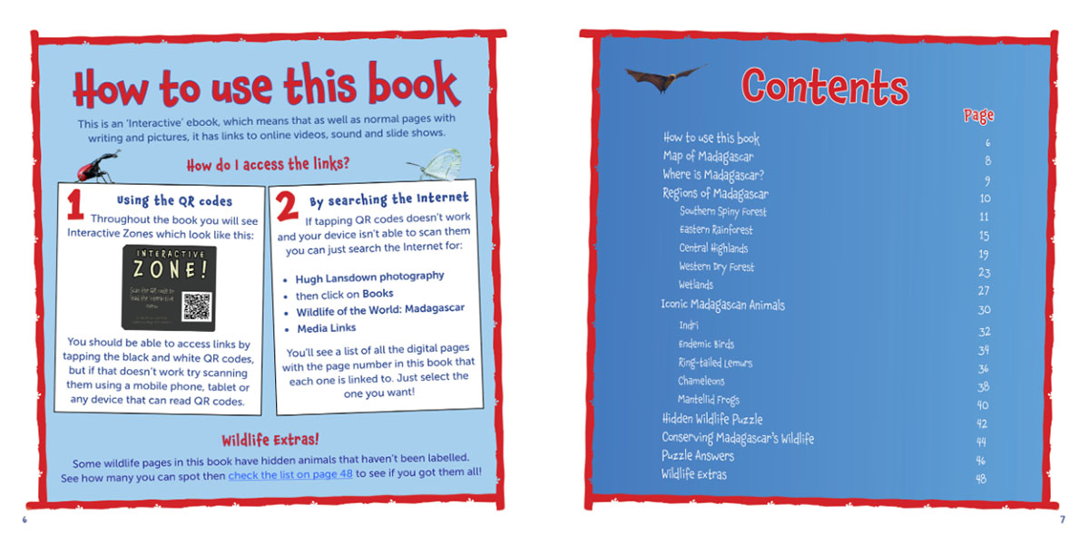 How to Use and Contents of Wildlife of the World - Madagascar by Hugh Lansdown